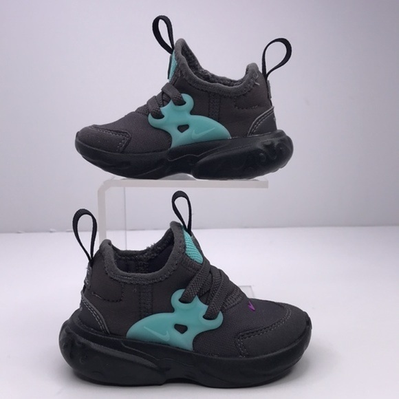 NIKE RT PRESTO  Gray and Teal Toddler Tennis Shoes SZ 4C - Picture 4 of 9